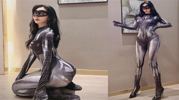 极品反差婊推特女神爱丝袜Vivian姐定制主题-蜘蛛侠美女扛腿抽插爆操颜射